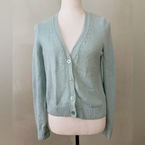 Talbots Seafoam Green Cardigan